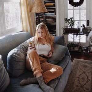 vintage orange corduroys